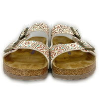 BIRKENSTOCK×KITH ビルケンシュトック×キス Arizona BS 総柄サンダル ホワイト×ブラウン size26.5cm 瑞穂店