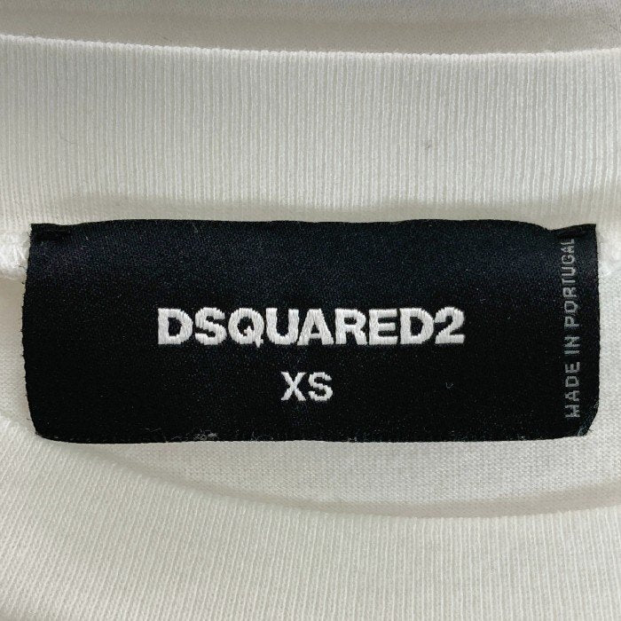 DSQUARED2 ディースクエアード プリントTシャツ ホワイト S79GC0002 ...