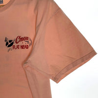 FLAT HEAD フラットヘッド プリントTシャツ ピンク Size 44 福生店