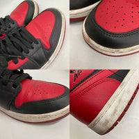NIKE ナイキ 554724-074 Air Jordan 1 Mid Bred エア ジョーダン 1 ミッド スニーカー レッド size26.5cm 瑞穂店