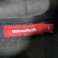 HIDE AND SEEK ハイドアンドシーク 25AW 30th Hooded Sweat Shirt 30周年 プルオーバーパーカー フーディー ブラック HC-090425 Size L 福生店