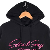 Hide&Seek ハイドアンドシーク SLOW&SEXY Hooded Sweat Shirt プリント プルオーバースウェットパーカー ブラック H30th-110225 Size L 福生店
