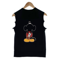 NUMBER(N)INE ナンバーナイン Disney ディズニー ミッキーマウスプリント ノースリーブスウェット ブラック Size 1 福生店