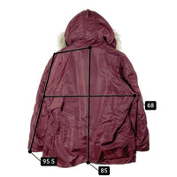 ALPHA INDUSTRIES アルファインダストリーズ USA製 90's IDEALジップ N-3B フライトジャケット ボルドー sizeL 瑞穂店