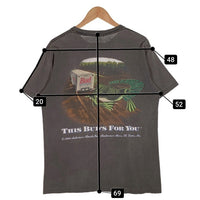 90's Budweiser バドワイザー KING OF BEERS 両面プリント Tシャツ フェードブラック Changes USA製 Size L 福生店