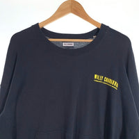 WILLY CHAVARRIA ウィリーチャバリア カンガルーポケット ロングスリーブカットソー フェードブラック Size M 福生店