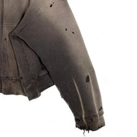 SAINT Mxxxxxx セントマイケル 24AW DBL FC ZIP HOODIE ヴィンテージ加工 ジップアップ フーディー パーカー チャコール SM-YS1-0000-042 Size M 福生店