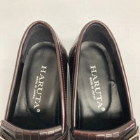 HARUTA ハルタ カジュアルキルトレザーローファー ブラウン size22.5cm 瑞穂店