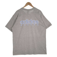 90's adidas アディダス SOCCER ノースカロライナ大学 プリントTシャツ グレー 万国旗タグ USA製 Size L 福生店