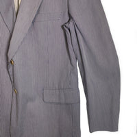 Brooks Brothers ブルックスブラザーズ コットン ストライプ 2B テーラードジャケット ホワイト ネイビー 日本製 Size 42R 福生店