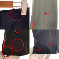 PRADA SPORT プラダスポーツ フレア ナイロンスラックス 裾ファスナー ブラック Size 46 福生店