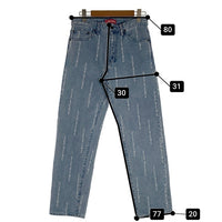 SUPREME シュプリーム 20AW Logo Stripe Jacquard Regular Jean ロゴ ストライプ ジャガード ジーンズ デニムパンツ ライトブルー Size W30 福生店