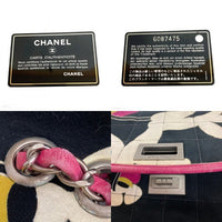 CHANEL シャネル 2.55 チョコバー チェーンショルダーバッグ 花柄 ギャランティカード付 ブラック 瑞穂店