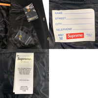 SUPREME シュプリーム 23AW Tiger Varsity Jacket タイガーバーシティジャケット スタジャン 袖レザー Size M 福生店