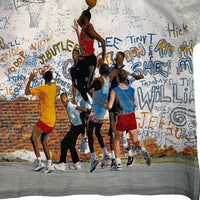 90's NIKE ナイキ JORDAN BRAND ジョーダンブランド エアジョーダン オーバープリント Tシャツ ホワイト USA製 デッドストック Size XL 福生店