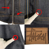 STUSSY ステューシー 24SS Denim Zip Work Jacket デニムジップワークジャケット インディゴ Size M 福生店