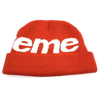 SUPREME シュプリーム Big Logo Beanie ビッグロゴ ビーニーキャップ レッド アクリル 福生店