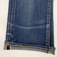 OVERDESIGN オーバーデザイン ダメージ/リペア加工 テーパードデニムパンツ インディゴ 048-816-4320 Size 34 福生店