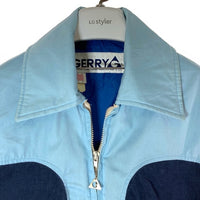 GERRY ジェリー 80's USA製 カラーブロック ブルゾン ブルー sizeS 瑞穂店