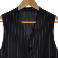 TOM FORD トムフォード ウール ストライプベスト グレー フォーマル Size 48R 福生店