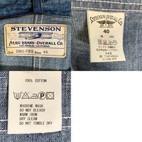 STEVENSON OVERALL スティーブンソンオーバーオール Switchman USED/ペンキ加工 デニムカバーオール インディゴ SM1-VRX Size 40 福生店