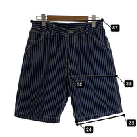 JOE McCOY ジョーマッコイ 8HOUR UNION ウォバッシュストライプ ワーク ショートパンツ ネイビー Size 32 福生店