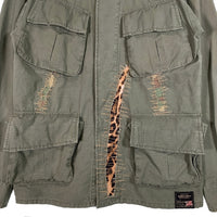 DENIM&SUPPLY RALPH LAUREN デニム&サプライ ラルフローレン ジャングルファティーグ ミリタリーフィールドジャケット リペア加工 リップストップ オリーブ Size S 福生店