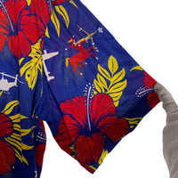 459th AIRLIFT SQUADRON 第459空輸中隊 レーヨン アロハシャツ マルチ プリント Size S 福生店