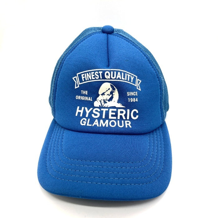 HYSTERIC GLAMOURヒステリックグラマー　キャップ　ブルー HYSTERIC GLAMOUR ヒステリックグラマー FINEST QUALITY