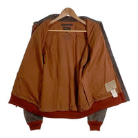 AVIREX アヴィレックス A-2 フライトジャケット アンティークレザー ブラウン パッチ プリント 6121013 Size 42 福生店