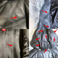 SUPREME シュプリーム 05AW Leather Down Jacket レザーダウンジャケット ブラック ファー Size L 福生店