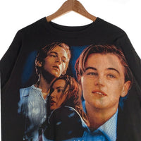 90's TITANIC タイタニック 両面プリント Tシャツ ブラック ブートレグ ユーロタグ Size XL 福生店