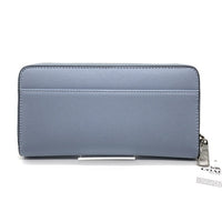 COACH コーチ CJ884 PVCレザー ラウンドファスナーウォレット 長財布 ライトブルー 福生店