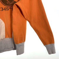 TOYS McCOY トイズマッコイ 5th AIR FORCE 2トーン 後付け スウェットパーカー オレンジ ホワイト Size L 福生店