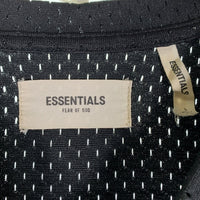 FOG ESSENTIALS エッセンシャルズ バックロゴプリント メッシュ VネックTシャツ ブラック Size L 福生店
