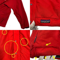 80's patagonia パタゴニア ナイロンジャケット フリースライナー レッド USA製 28331 F8 Size M 福生店