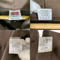 STANDARD CALIFORNIA スタンダードカリフォルニア SD US Cotton Script Logo Zip Hood Sweat コットン スクリプト ロゴ ジップ フード スウェット フーディー パーカー ブラウン Size XL 福生店