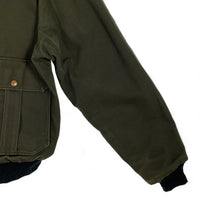 90`s Carhartt カーハート ダック ボンバージャケット サンタフェ モスグリーン JR264 Size L 福生店