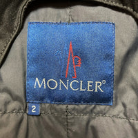MONCLER モンクレール コットン ポリエステル ファー マウンテンパーカー ジャケット ブラック フランス製 青タグ ユナイテッドアローズ Size 2 瑞穂店