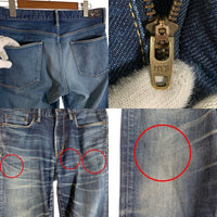 HYSTERIC GLAMOUR ヒステリックグラマー ストレッチ セルビッチ デニム パンツ インディゴ 0263AP10 Size 31 福生店