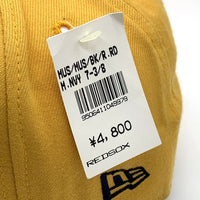 90's New Era ニューエラ MLB ボストン・レッドソックス 59FIFTY ベースボールキャップ マスタード ウール USA製 Size 7 3/8 (58.7cm) 福生店