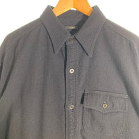 LENO リノ CPOシャツ ブラック ウール コットン カシミヤ 日本製 H2202-SH010 Size 3 福生店