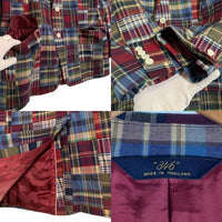 346 Brooks Brothers ブルックスブラザーズ コットン パッチワーク 2B テーラードジャケット マルチチェック Size US 42R 福生店