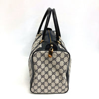 GUCCI グッチ OLD ミニボストンバッグ スプリーム GG柄 ヴィンテージ ネイビー 瑞穂店