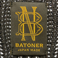 BATONER バトナー BN-23FM-074 STUDIOUS別注 OVERSIZE DRIVERS KNIT ドライバーズニット ブラック size2 瑞穂店