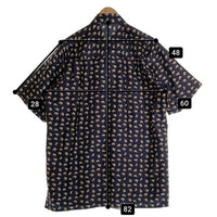 JIM THOMPSON ジムトンプソン シルク 半袖 シャツ 象柄 ネイビー Size L 福生店