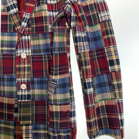 346 Brooks Brothers ブルックスブラザーズ コットン パッチワーク 2B テーラードジャケット マルチチェック Size US 42R 福生店