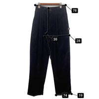 80's STUSSY ステューシー 2タック 太畝コーデュロイ テーパードスラックス パンツ ブラック USA製 黒タグ Size 29 福生店