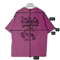 HYSTERIC GLAMOUR ヒステリックグラマー 23SS 02231CT03 HG MOTORCYCLE モーターサイクルポケット付き半袖 Tシャツ パープル sizeL 瑞穂店