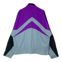 NIKE ナイキ 90's 銀タグ IOWA BASKETBALL ロゴ刺繍 切替 ナイロンジャケット パープル sizeXL 瑞穂店